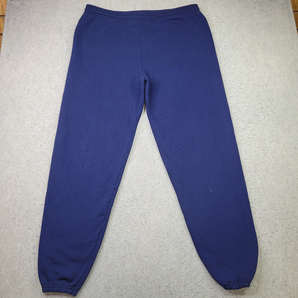 Vintage 90s Santee‎ Heavyweight Sweatpants Joggers Mens XL Blue Made in USA